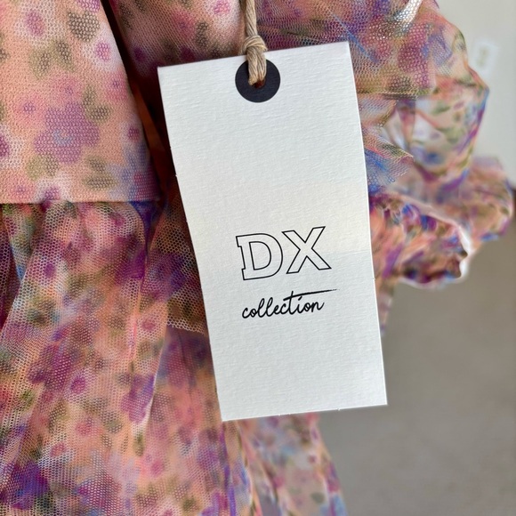 DX Collection Made in Italy Pink Flutter Sleeve Mini Dress - Picture 12 of 13